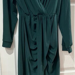 Beautiful High Low Style Green Dress